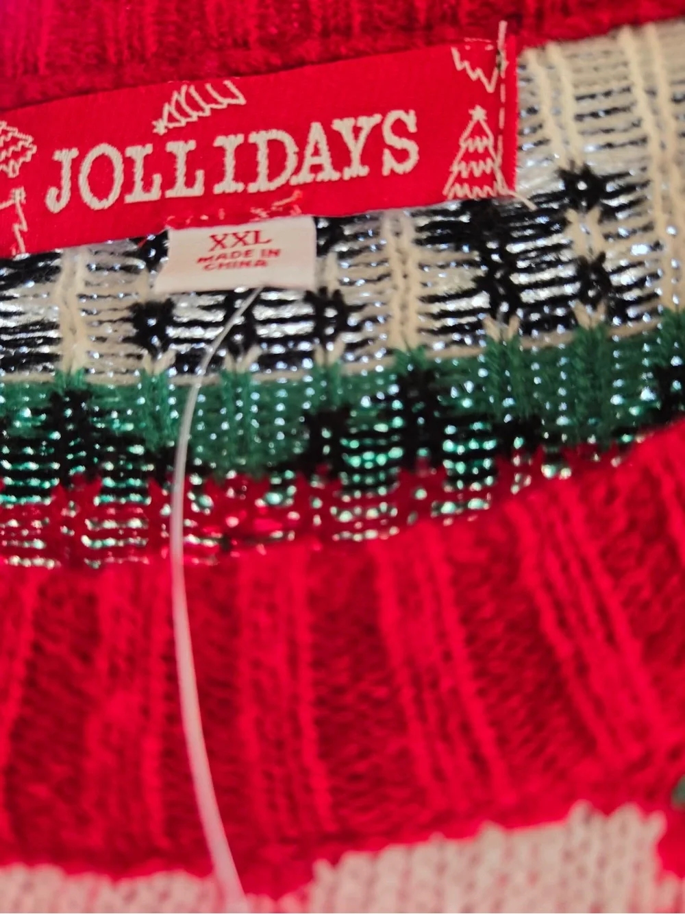 Kohl's Green Red Black Holiday 'Have a Merry Rexmas' Sweater